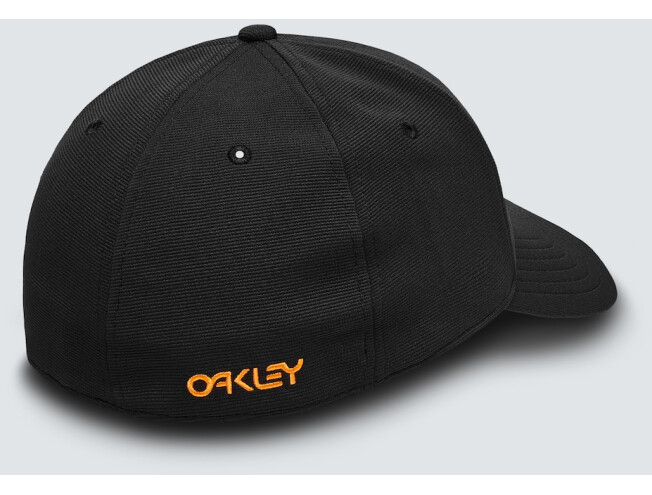 OAKLEY 6 Panel Stretch Hat Embossed Blackout L/XL