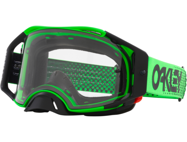 Krossiprillid OAKLEY Airbrake MX Moto Green Clear Moto Green Clear