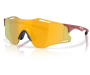 Päikeseprillid OAKLEY Cybr Zero Matte Iron Red Prizm 24k